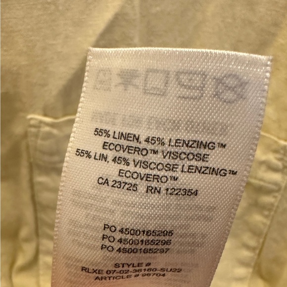 Men's Yellow Casual Shirt - Picture 4 of 4